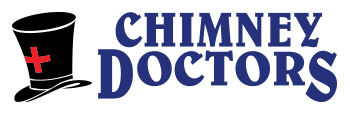 Blue Chimney Doctors of Colorado Logo with Black Top Hat